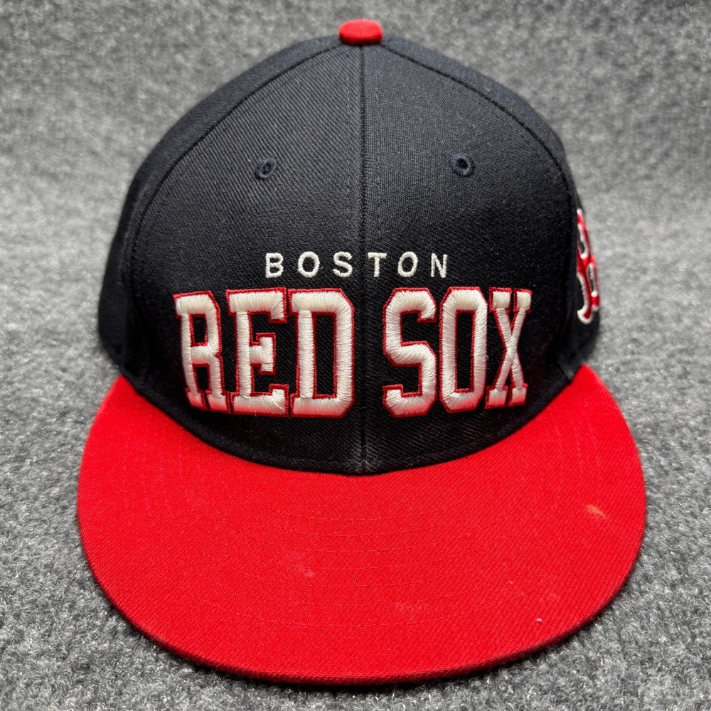 Boston Red Sox 47 Brand Hat Mens OSFA Black Red Snapback Retro MLB Baseball
